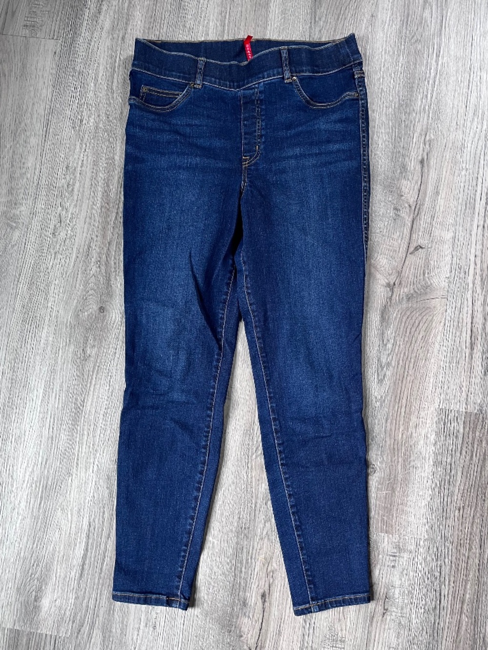 SPANX Every Wear Ankle Skinny Jeans LARGE Pull On Design Skinny Leg Stretchy